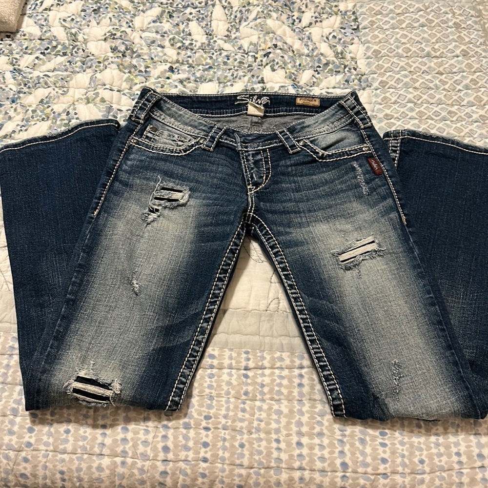 Silver Pioneer bootcut jeans